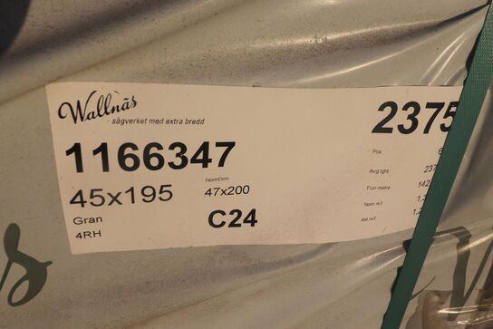 60 stk Gran spærtræ C24