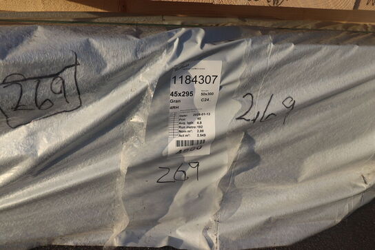 40 stk Gran spærtræ C24