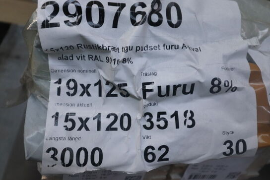 30 stk Hvide profilbrædder TGU