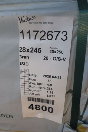 55 stk Gran brædder