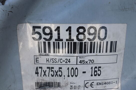 165 stk Trykimpr. spærtræ C24