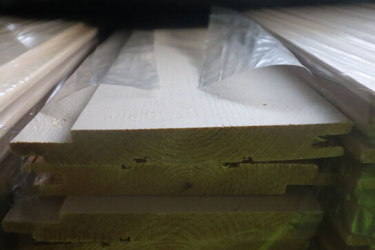 162 stk Hvid lak profilbrædder TGU