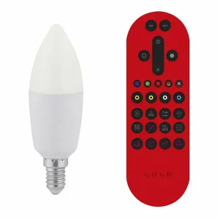 6 stk. led smart candle e14 rgb cct dæmpbar app remote(ubrugt)