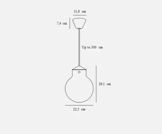 Nordlux raito 22 oval pendel hvid messing(ubrugt)