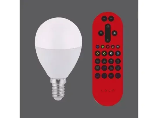 2 stk. leuchtendirekt led smart e14 rgb cct remote app alexa(ubrugt)