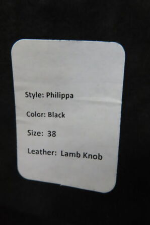 Læderjakke SKINTÖI str. 38 sort