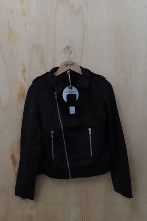 Læderjakke SKINTÖI str. 36 sort