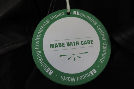 Læderjakke SKINTÖI str. 38 sort