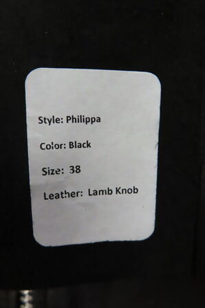 Læderjakke SKINTÖI str. 38 sort