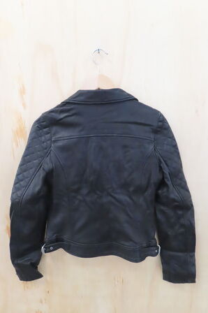 Læderjakke SKINTÖI str. 36 sort