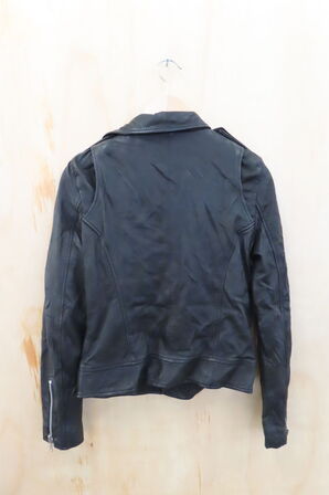 Læderjakke SKINTÖI str. 36 sort