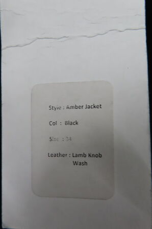 Læderjakke SKINTÖI str. 34 sort