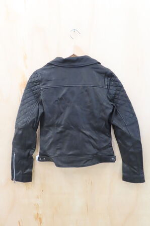 Læderjakke SKINTÖI str. 36 sort