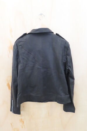 Læderjakke SKINTÖI str. 46 sort