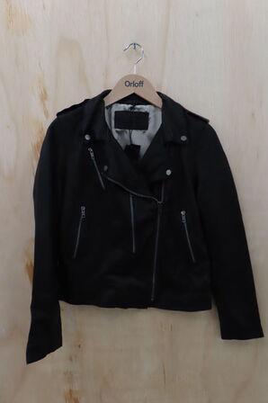 Læderjakke SKINTÖI str. 36 sort