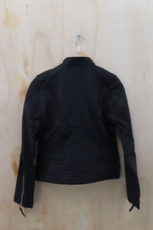 Læderjakke SKINTÖI str. 38 sort