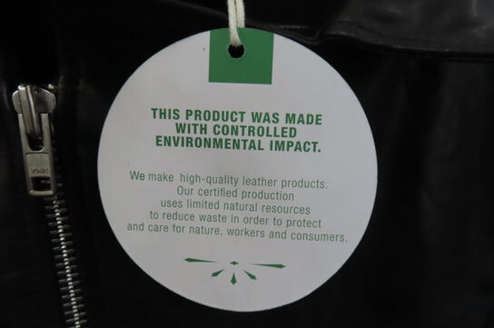 Læderjakke SKINTÖI str. 38 sort