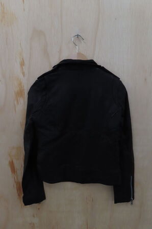 Læderjakke SKINTÖI str. 34 sort