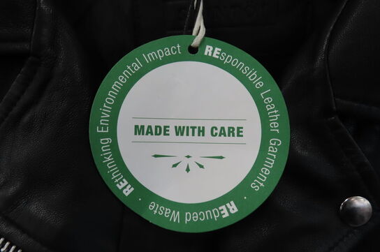 Læderjakke SKINTÖI str. 36 sort