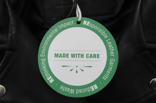 Læderjakke SKINTÖI str. 42 sort