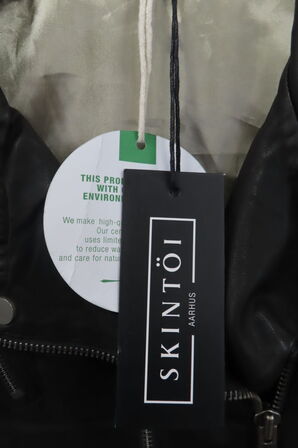 Læderjakke SKINTÖI str. 34 sort