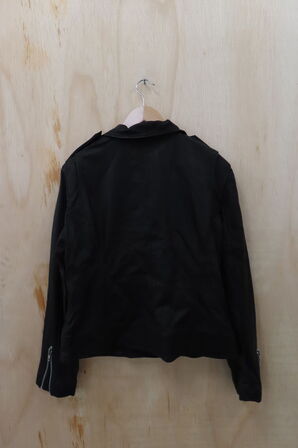 Læderjakke SKINTÖI str. 46 sort