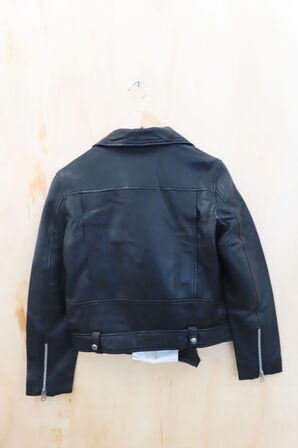 Læderjakke SKINTÖI str. 36 sort