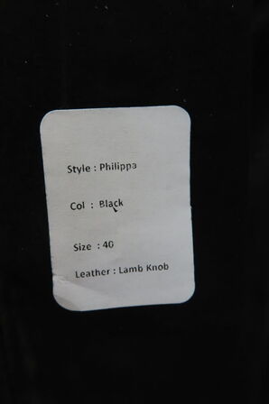 Læderjakke SKINTÖI str. 40 sort