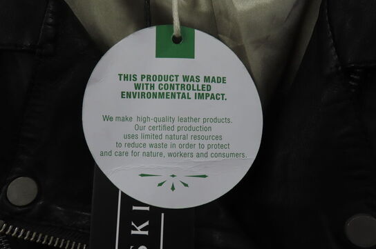 Læderjakke SKINTÖI str. 36 sort