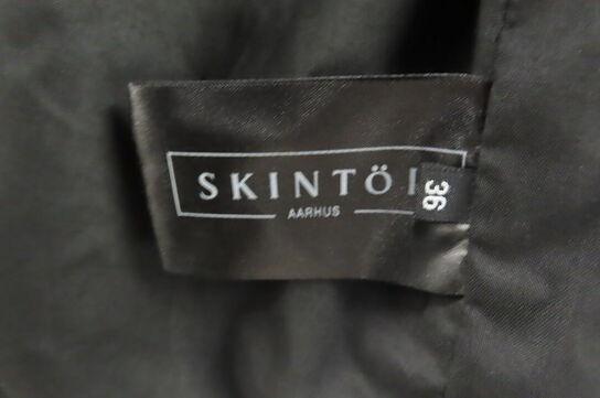 Læderjakke SKINTÖI str. 36 sort
