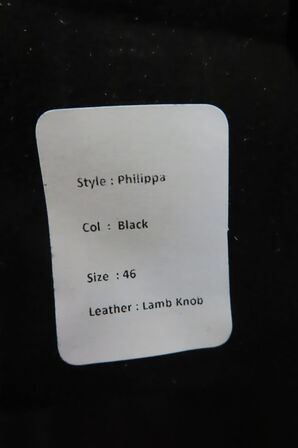 Læderjakke SKINTÖI str. 46 sort