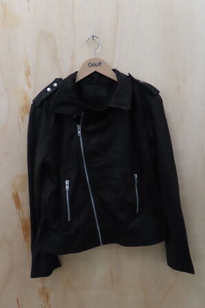 Læderjakke SKINTÖI str. 46 sort