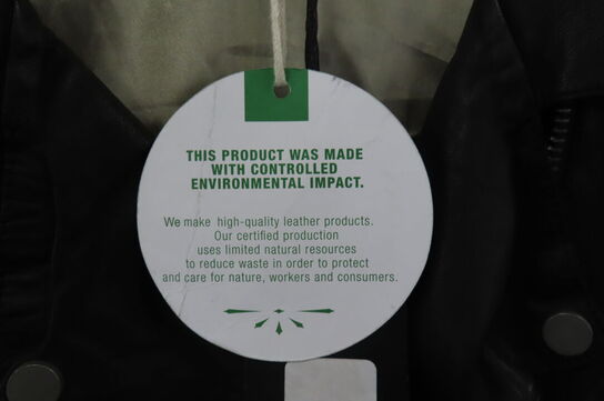 Læderjakke SKINTÖI str. 34 sort