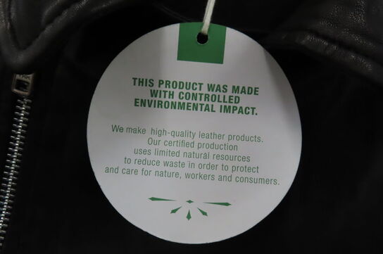 Læderjakke SKINTÖI str. 36 sort