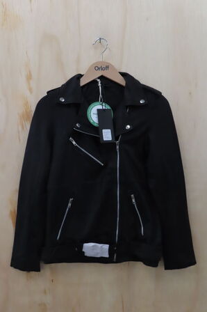 Læderjakke SKINTÖI str. 36 sort