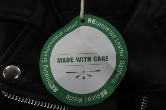 Læderjakke SKINTÖI str. 34 sort