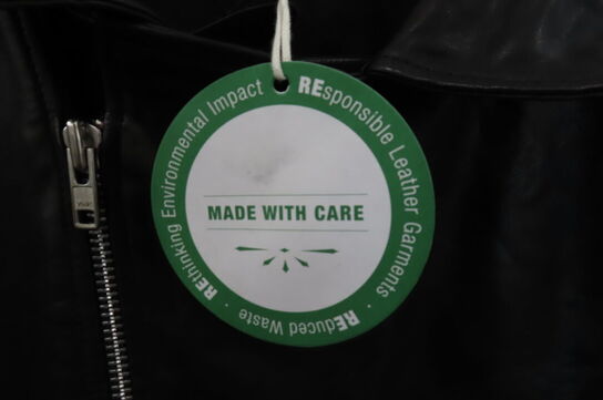 Læderjakke SKINTÖI str. 38 sort