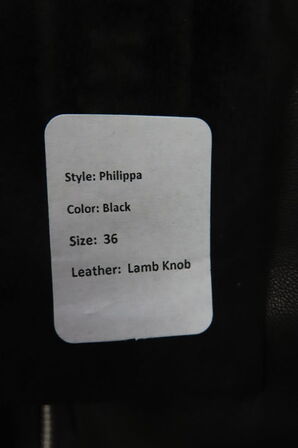 Læderjakke SKINTÖI str. 36 sort