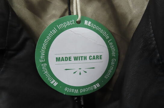 Læderjakke SKINTÖI str. 34 sort