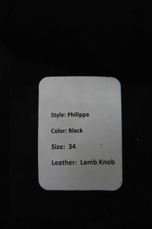 Læderjakke SKINTÖI str. 34 sort