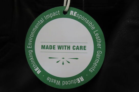 Læderjakke SKINTÖI str. 42 sort