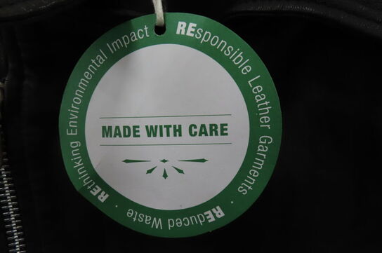 Læderjakke SKINTÖI str. 36 sort