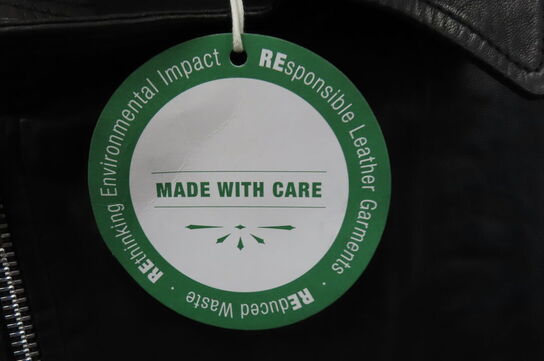 Læderjakke SKINTÖI str. 34 sort