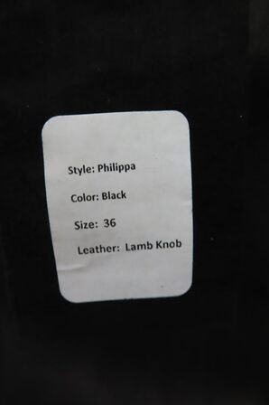 Læderjakke SKINTÖI str. 36 sort