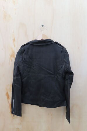 Læderjakke SKINTÖI str. 36 sort