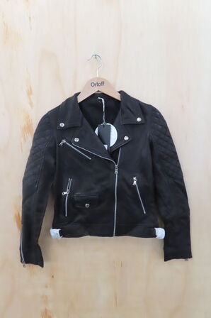 Læderjakke SKINTÖI str. 36 sort