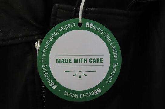 Læderjakke SKINTÖI str. 36 sort