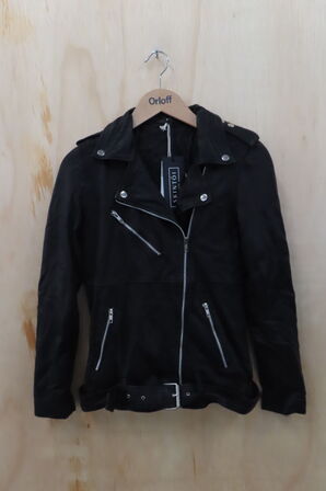 Læderjakke SKINTÖI str. 36 sort