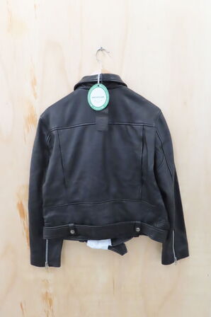 Læderjakke SKINTÖI str. 42 sort