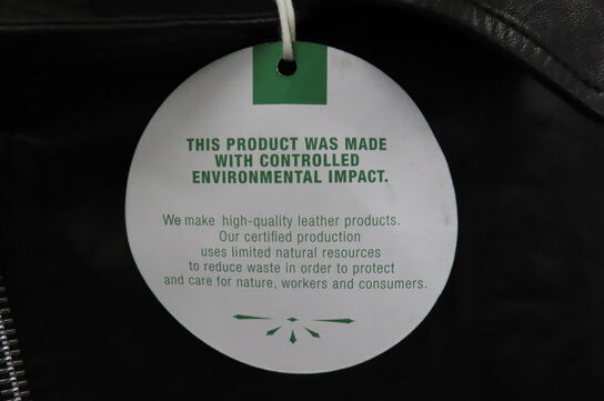 Læderjakke SKINTÖI str. 34 sort